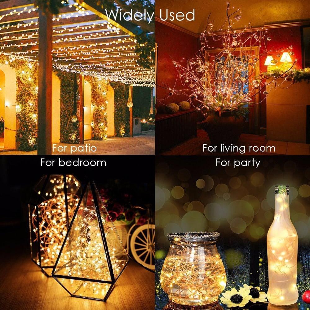Solar Powered String Lights-Solar Flame Torch