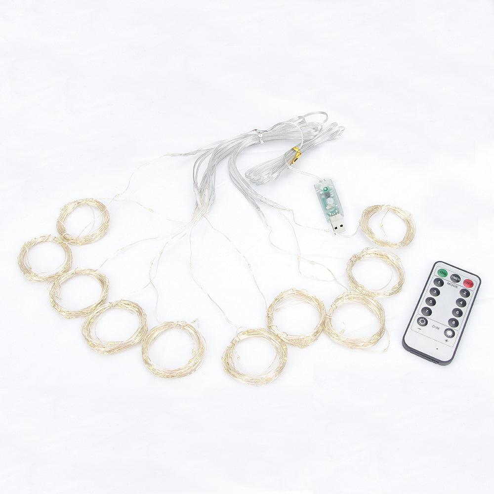 USB Powered Curtain Lights-Solar Flame Torch