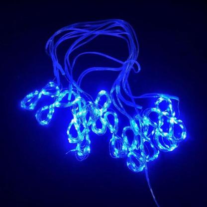 USB LED Curtain Light - Solar Flame Torch