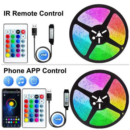 Multicolor LED Strip Lights With Remote Control For Home Decoration And Special Occasions - Solar Flame Torch
