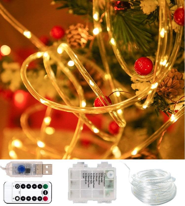 LED Tube Rope Light-Solar Flame Torch