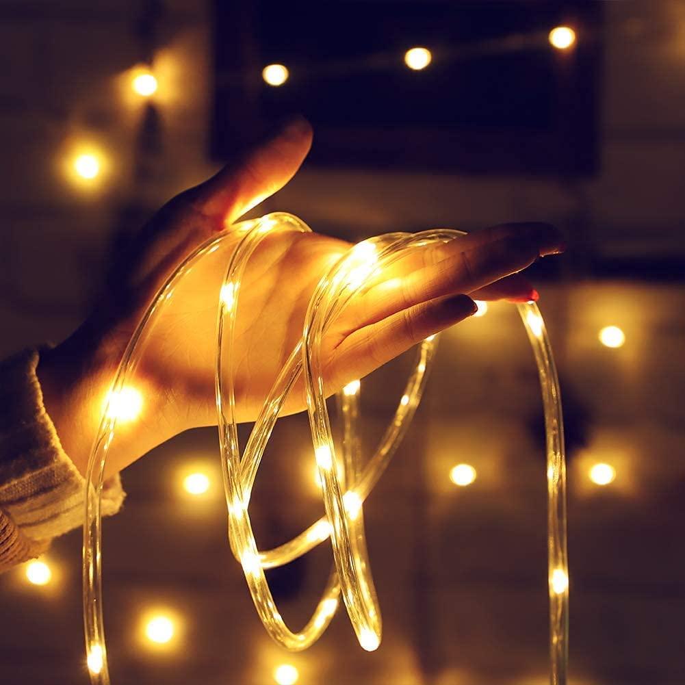 LED Tube Rope Light-Solar Flame Torch