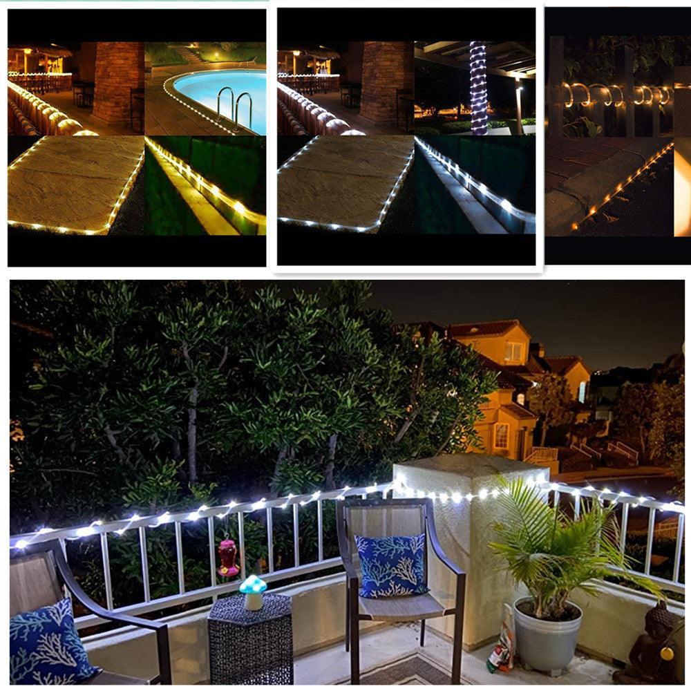 LED Tube Rope Light-Solar Flame Torch