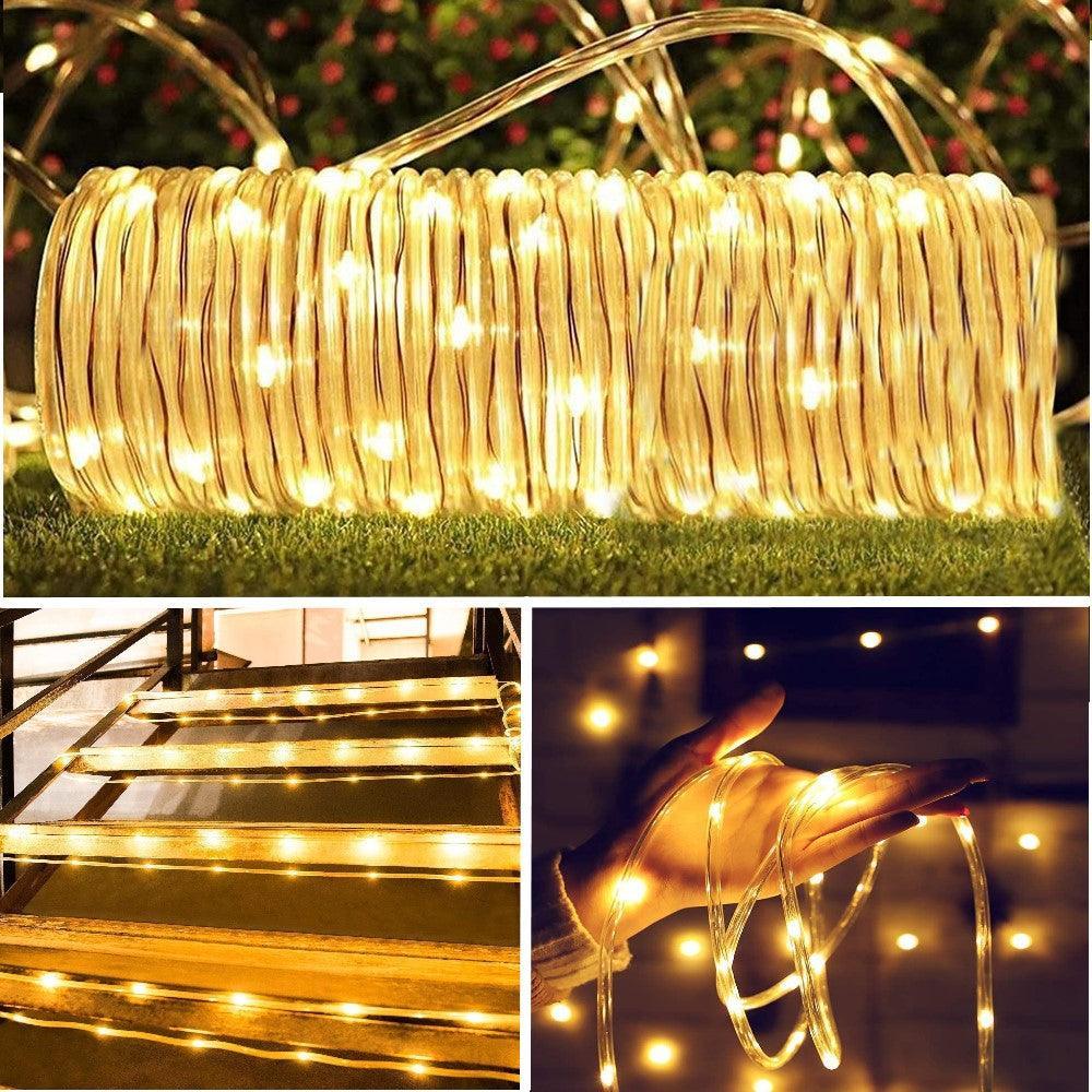 LED Tube Rope Light-Solar Flame Torch