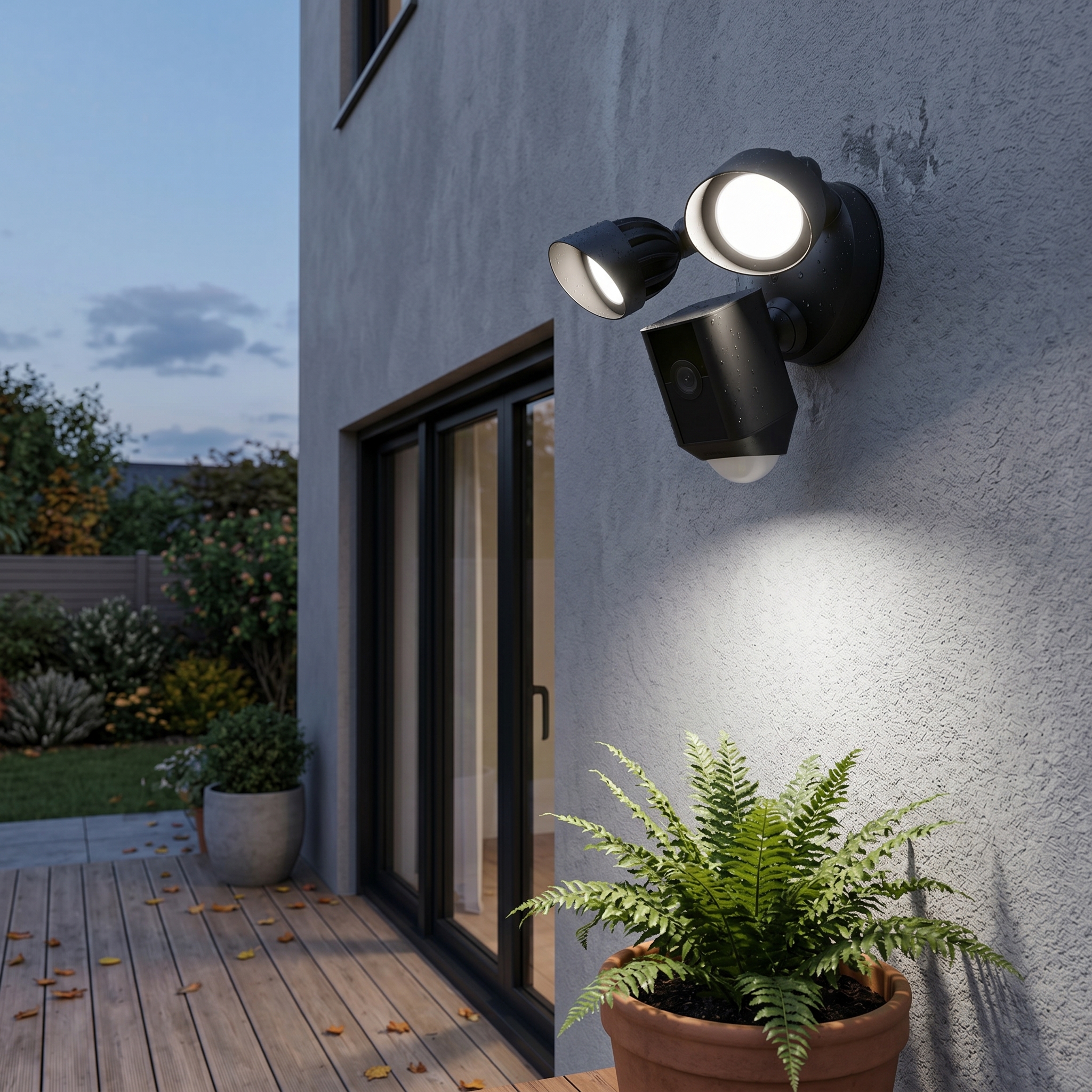 Floodlight Cam Wired Plus With Motion Detection And HD Monitoring