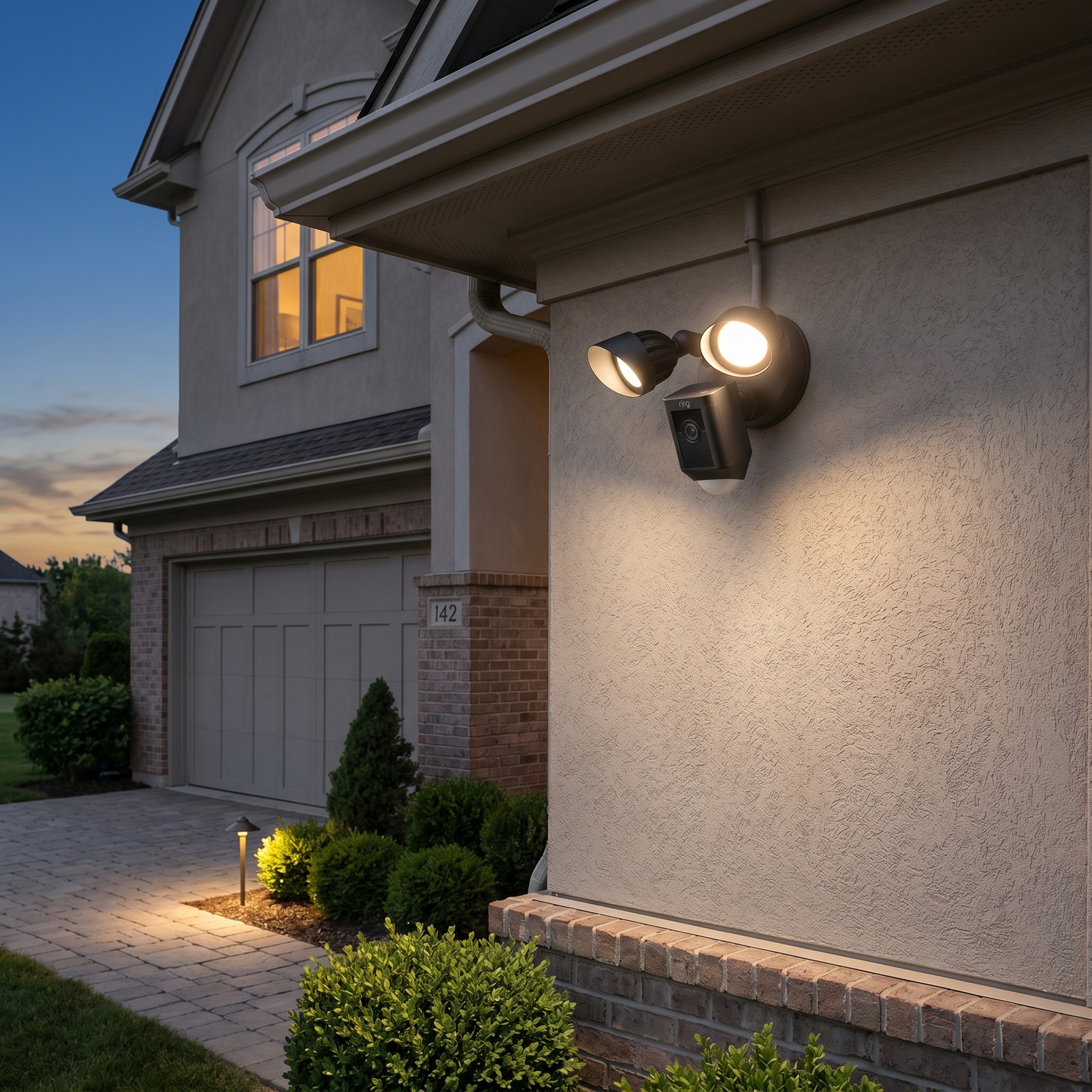 Floodlight Cam Wired Plus With Motion Detection And HD Monitoring
