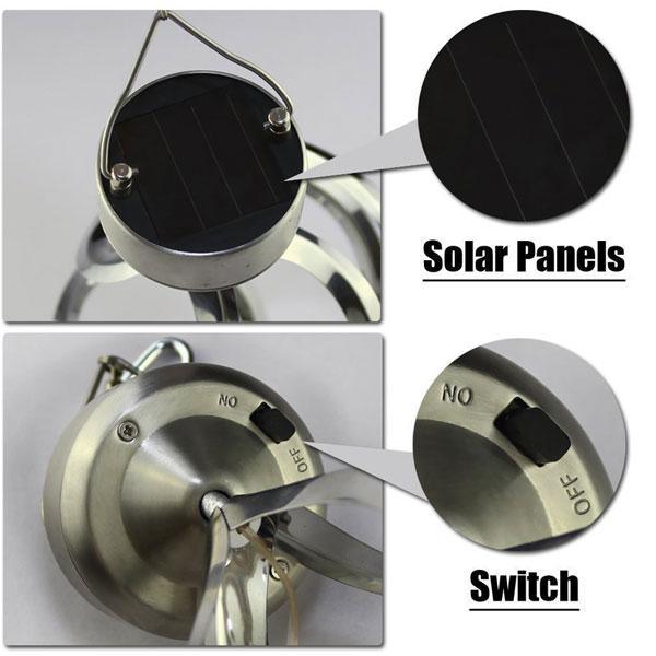 Solar LED Wind Chime-Solar Flame Torch