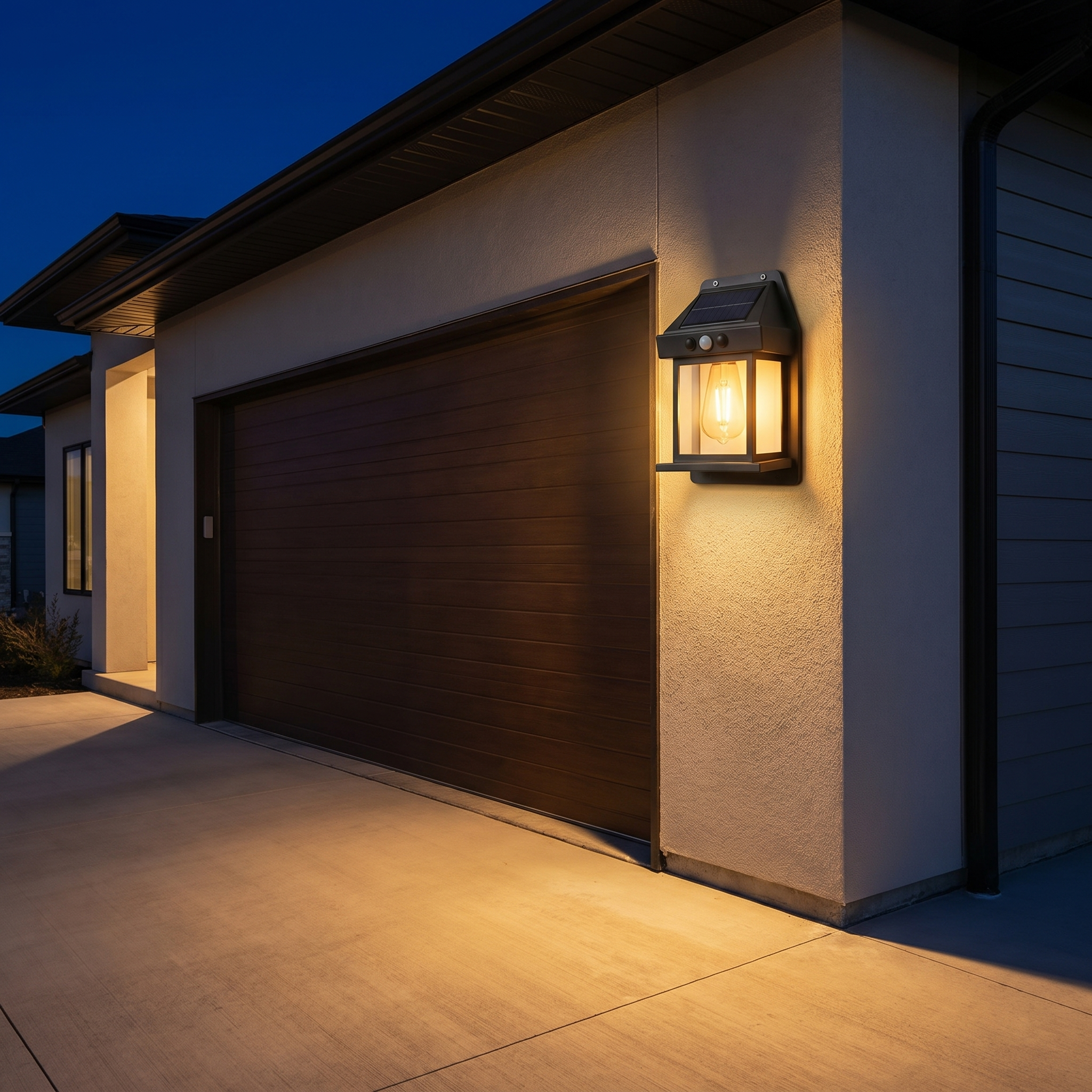 Solar Powered Motion Sensor Weatherproof Outdoor Wall Lights