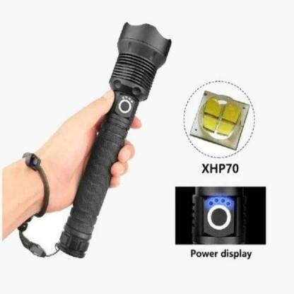 XHP P50 Most Powerful Flashlight - Solar Flame Torch