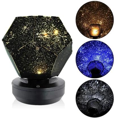 Galaxy Star Night Light Projector with Remote - Solar Flame Torch