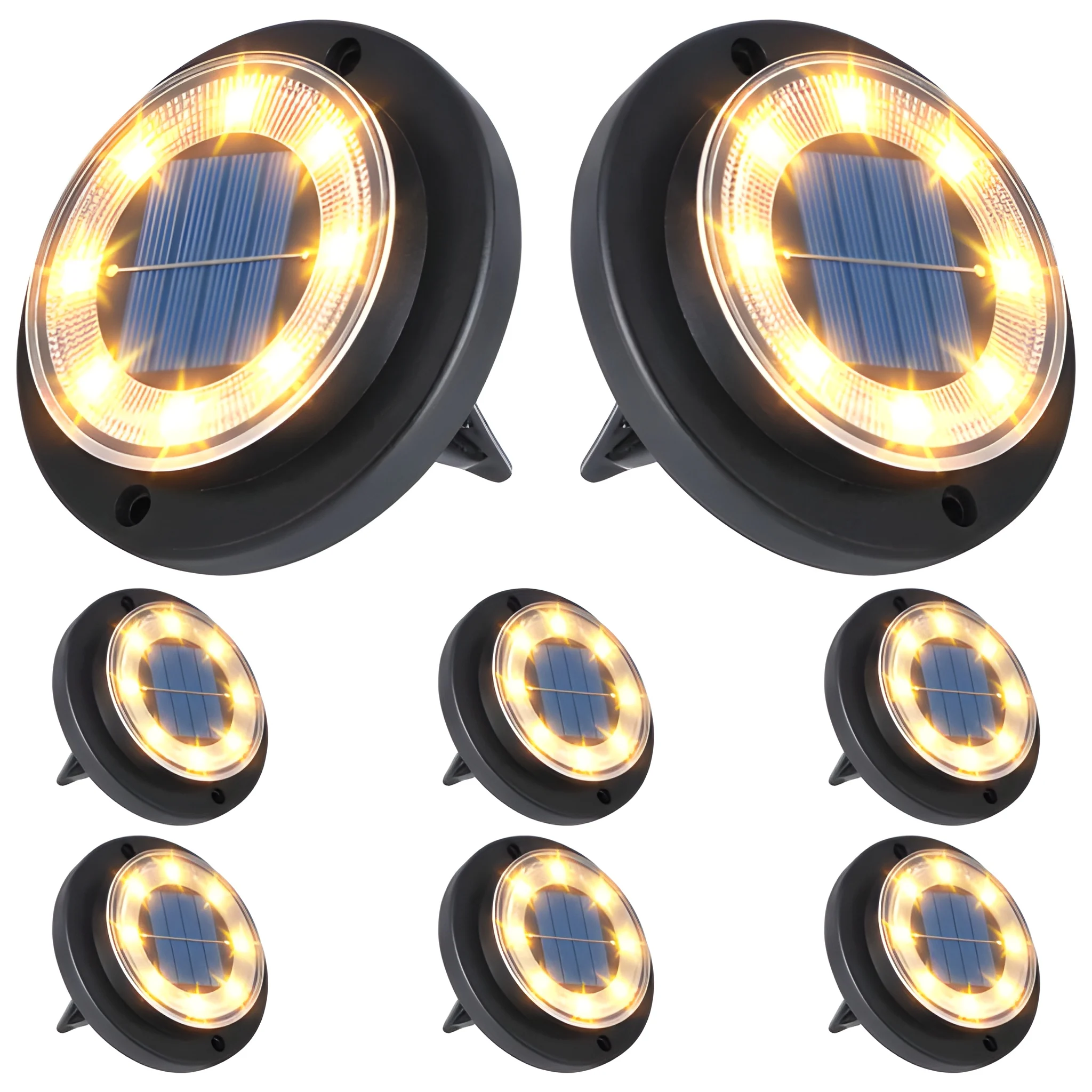 Solar Ground Lights Waterproof Outdoor Landscape Lighting