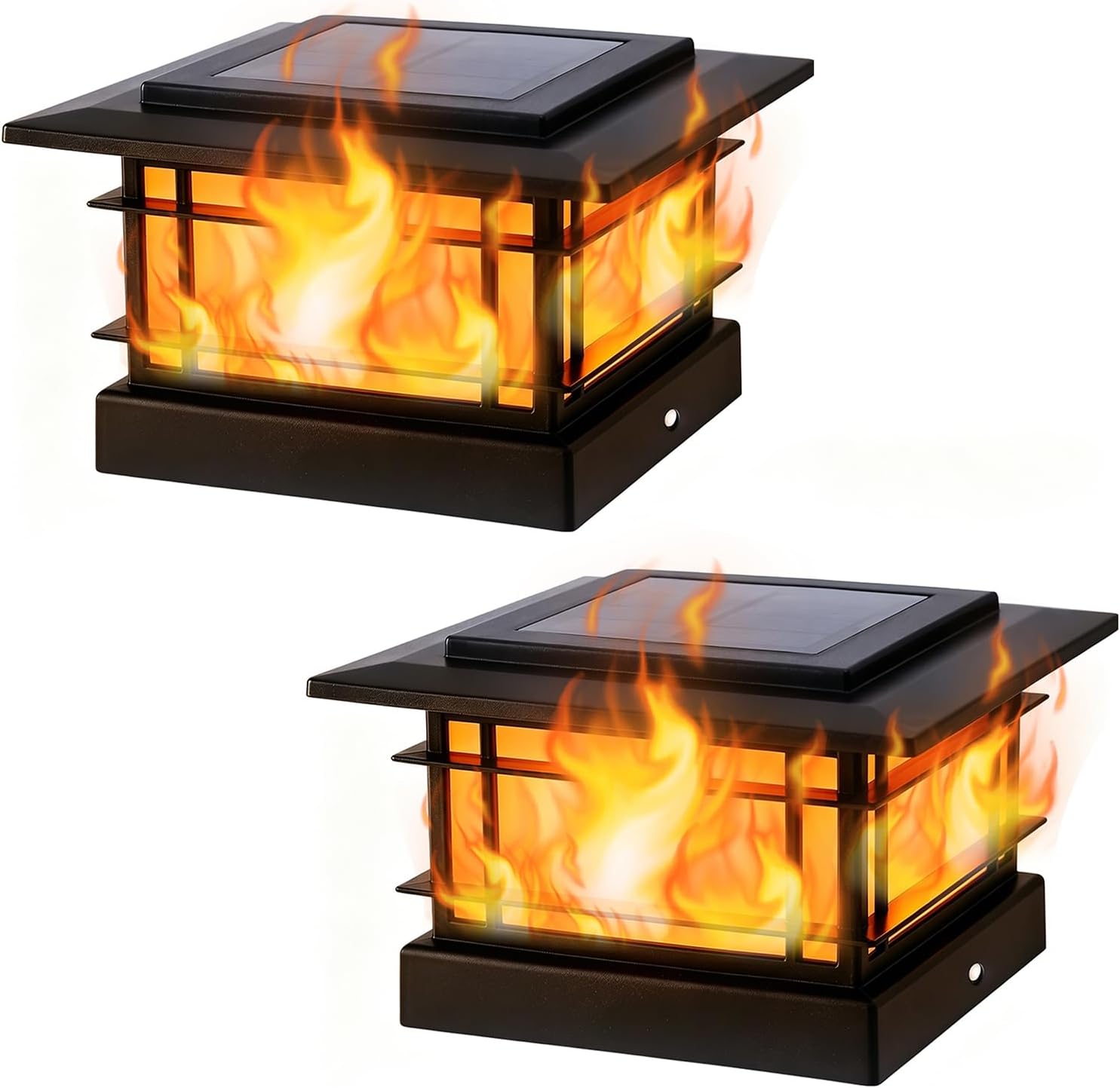 Outdoor Solar Post Cap Lights For Fence Deck And Garden