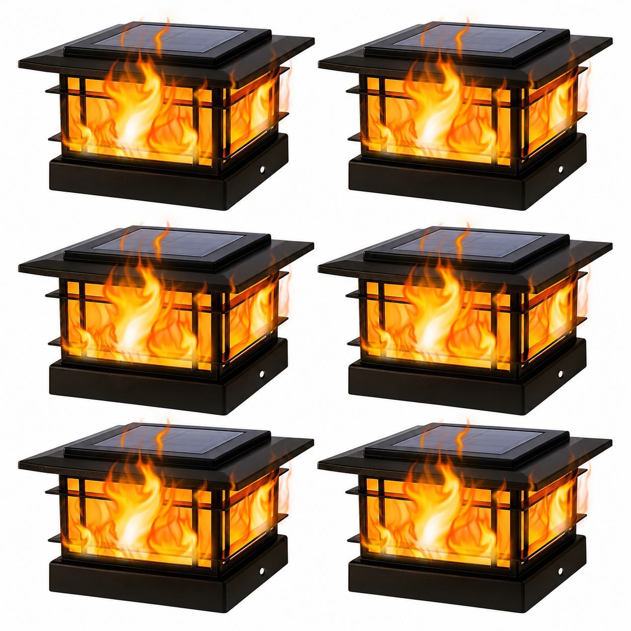Outdoor Solar Post Cap Lights For Fence Deck And Garden