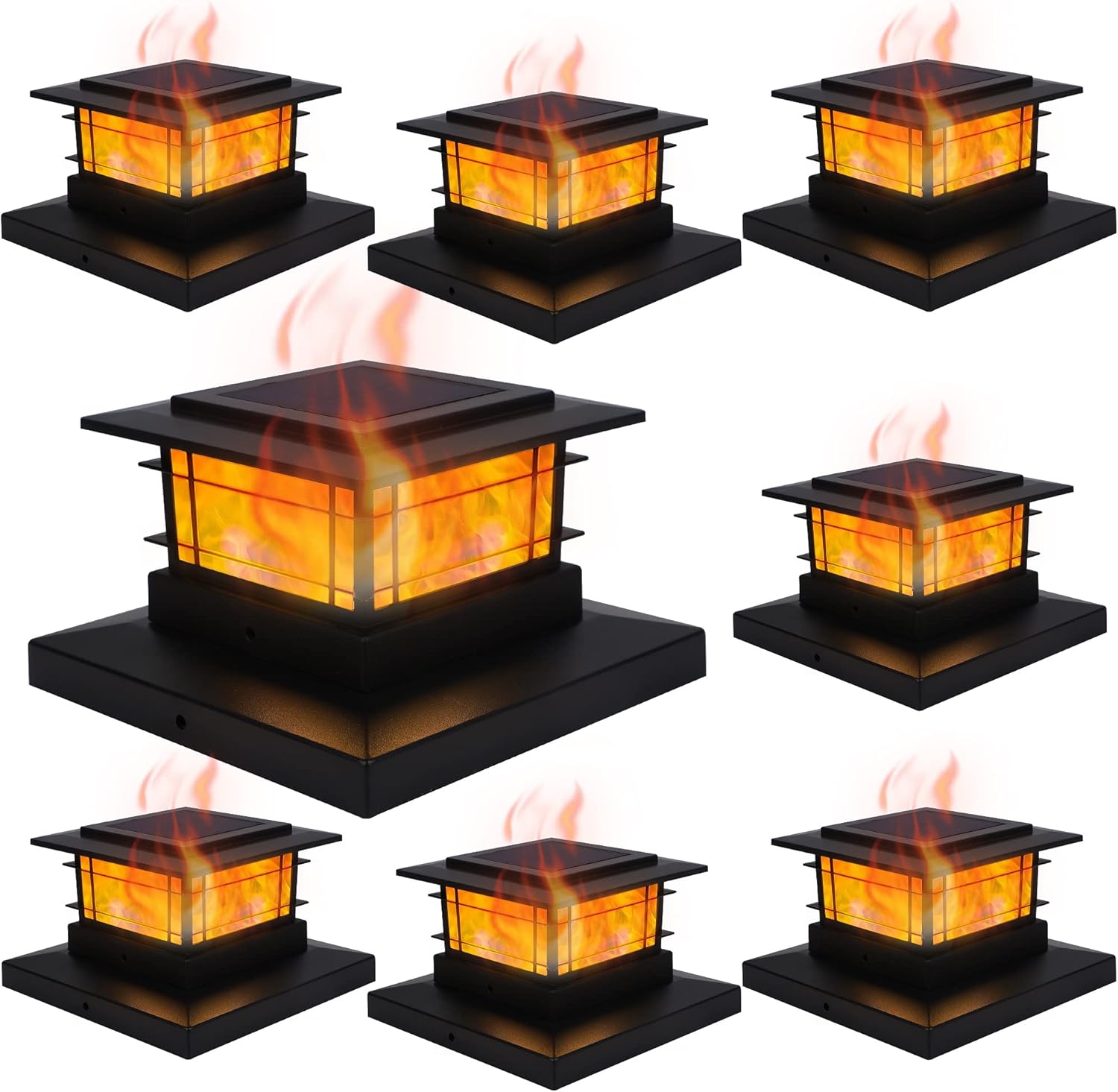 Outdoor Solar Post Cap Lights For Fence Deck And Garden