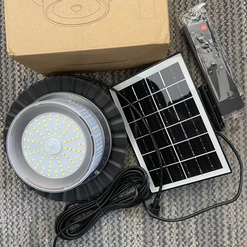 224 LED Solar Hanging Motion Sensor Outdoor Light With Remote Control