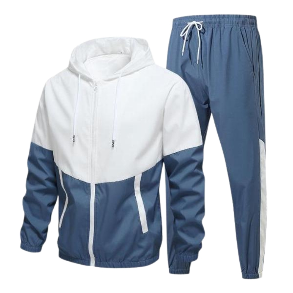  Drawstring Zip Up Hoodie And Joggers French Terry Set
