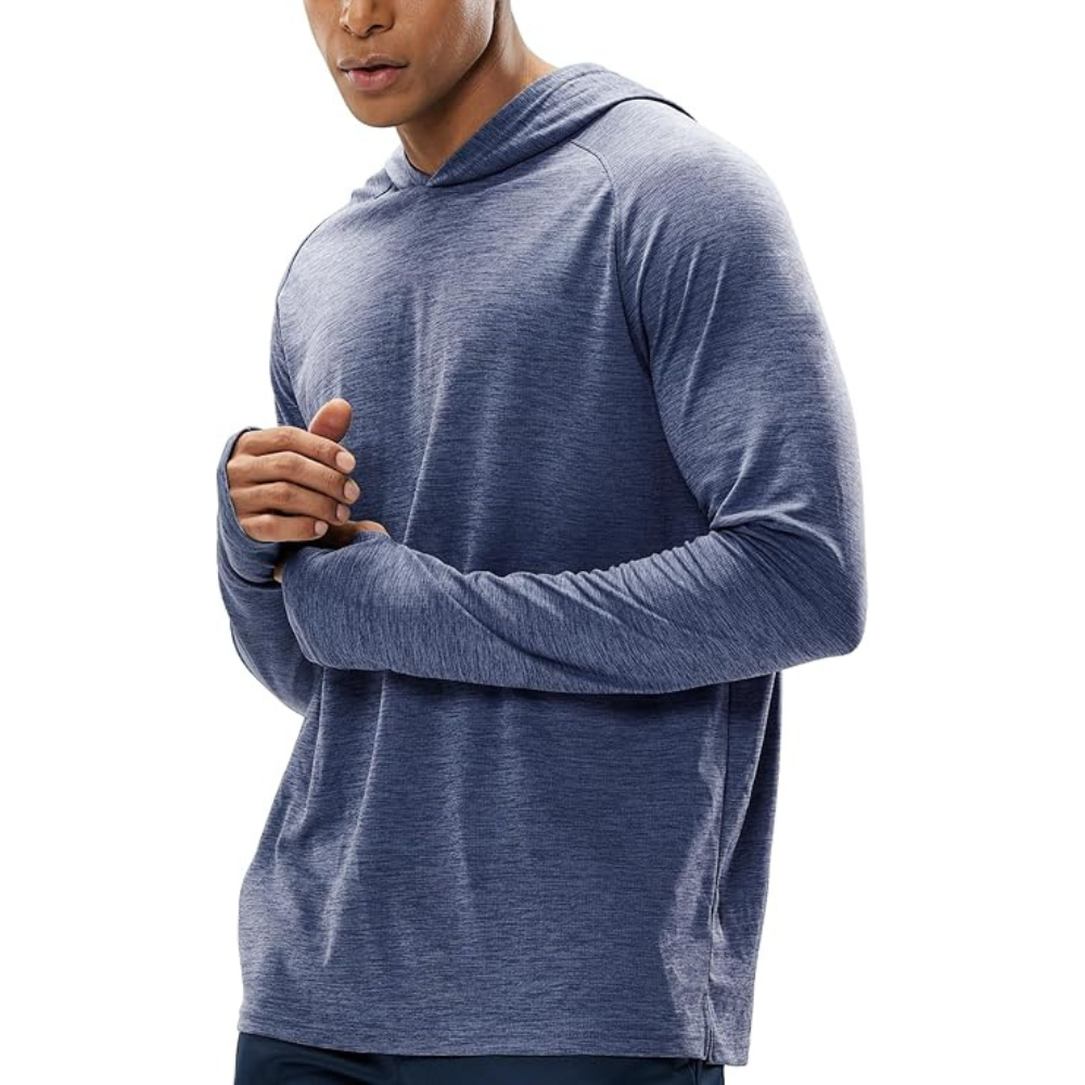 Mens UPF 50 Plus Sun Protection Long Sleeve Hoodie