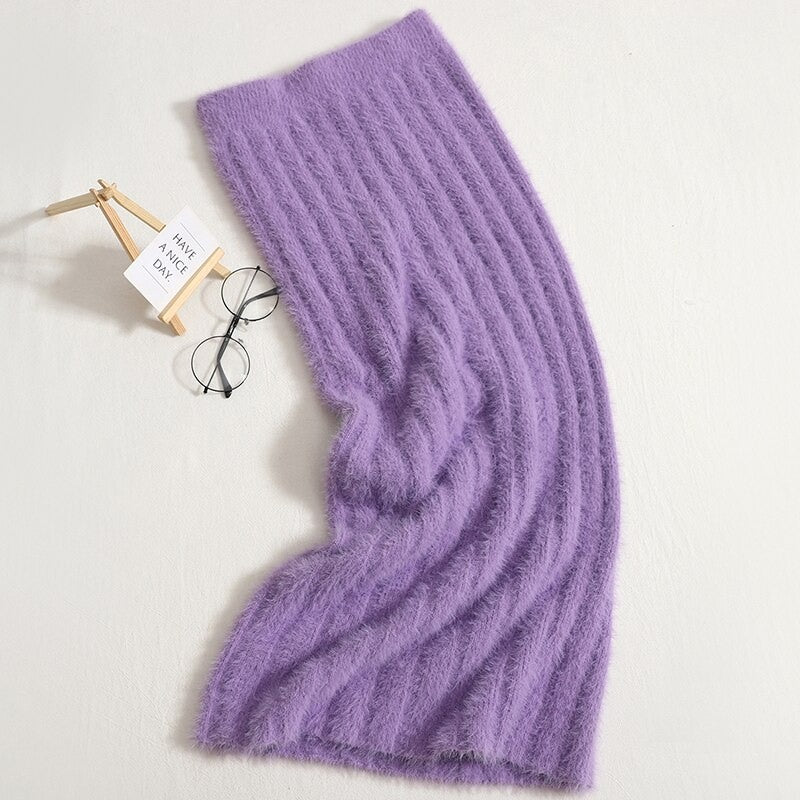 Plush Long Sleeve Skirts Sets For Women-Soco Hoodie