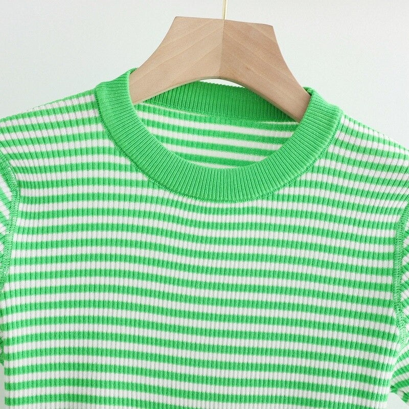 High Waist Short Slim T-shirt For Women-Soco Hoodie