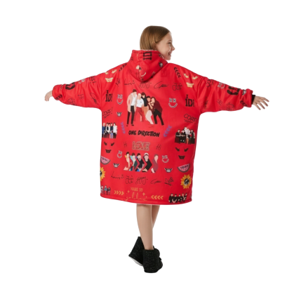 One Direction Printed Oversized Hoodie Blanket