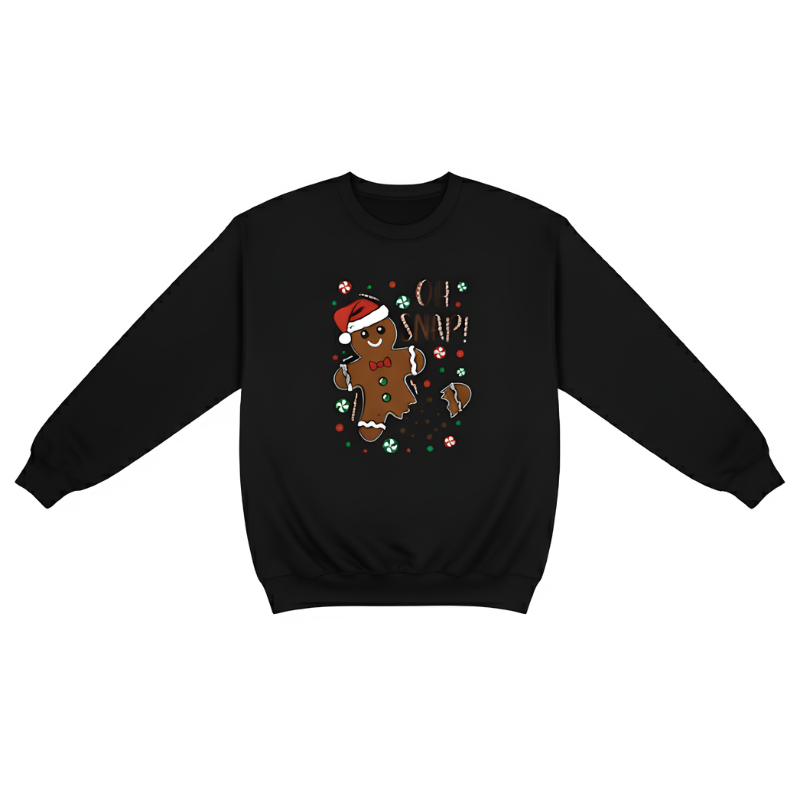 Women Christmas Gingerbread Graphic Sweatshirt