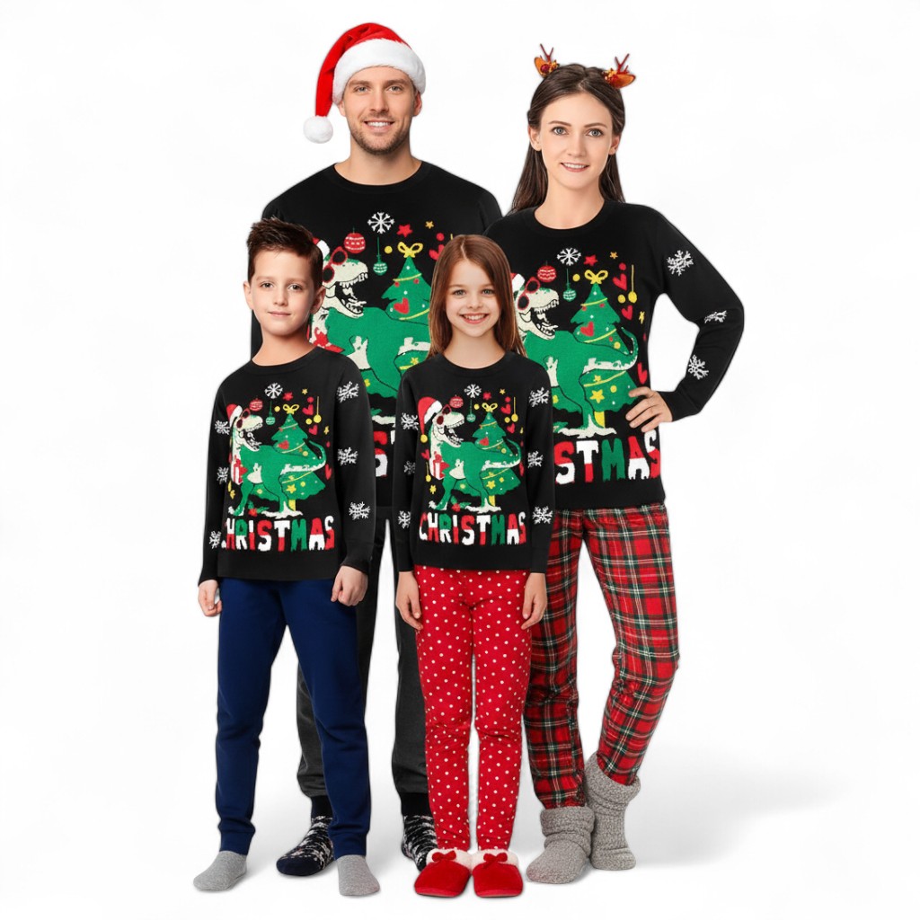 Ugly Christmas Matching Sweater For Men Women Kids