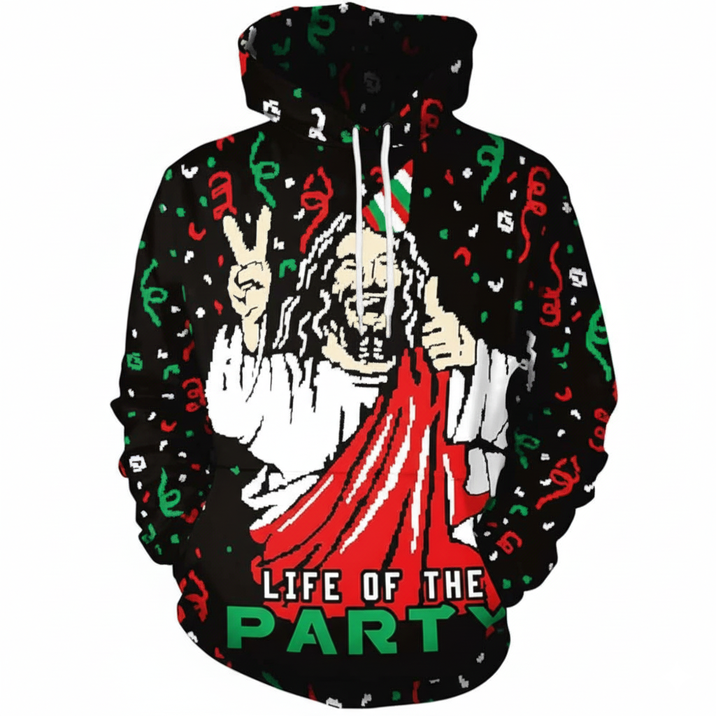 Christmas All Over Print 3D Graphic Long Sleeve Hoodie