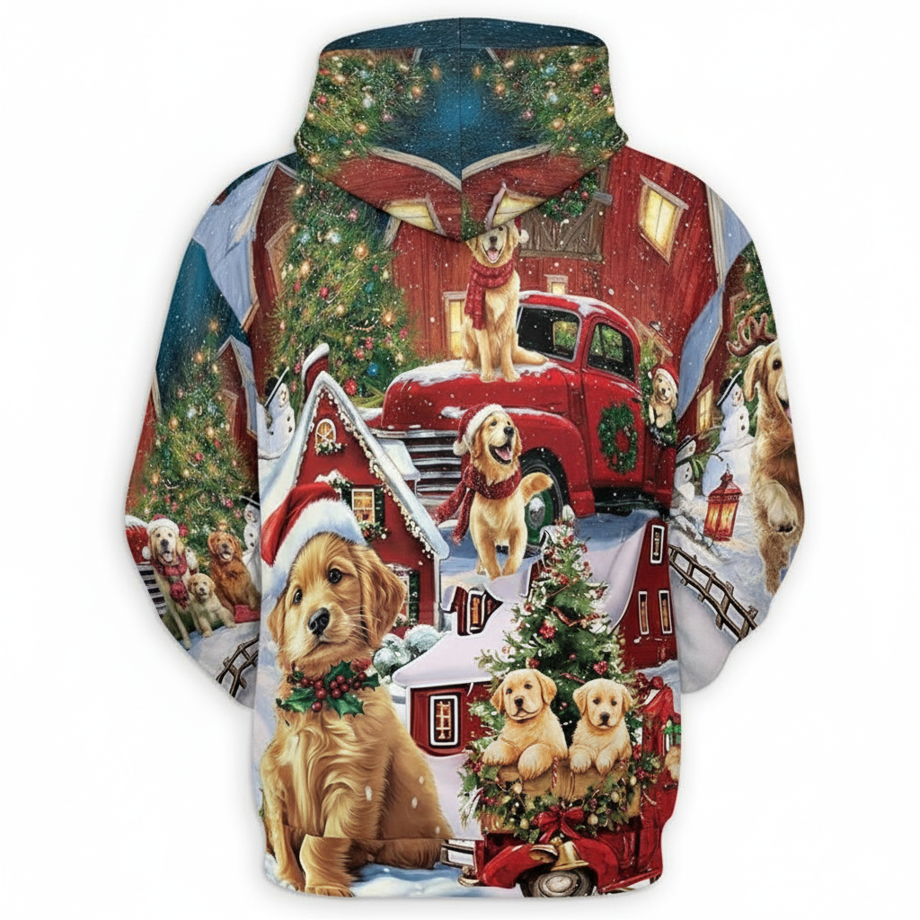Christmas Santa Claus All Over Print Hoodie