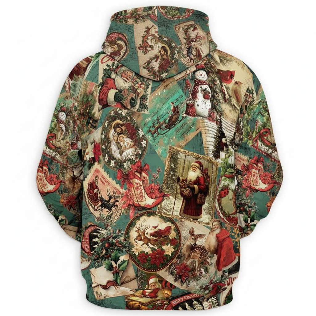 Christmas Santa Claus All Over Print Hoodie