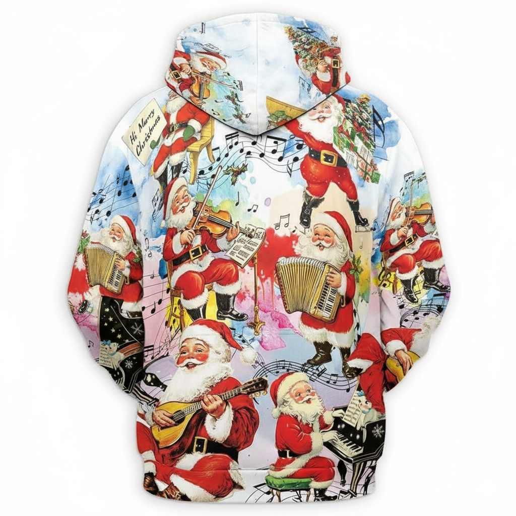 Christmas Santa Claus All Over Print Hoodie