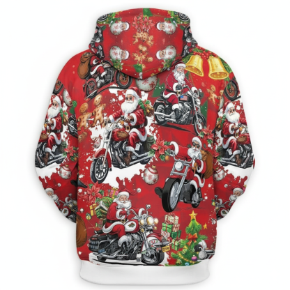 Christmas Santa Claus All Over Print Hoodie