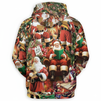 Christmas Santa Claus All Over Print Hoodie