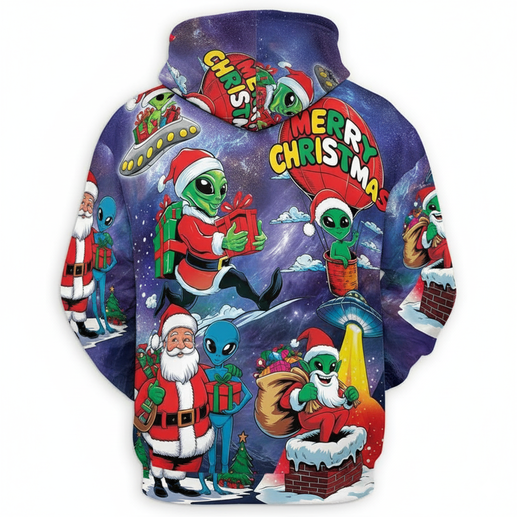 Christmas Santa Claus All Over Print Hoodie