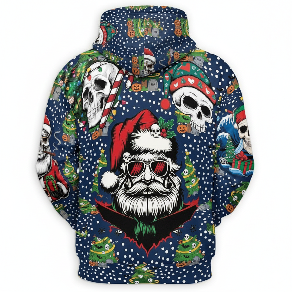 Christmas Santa Claus All Over Print Hoodie