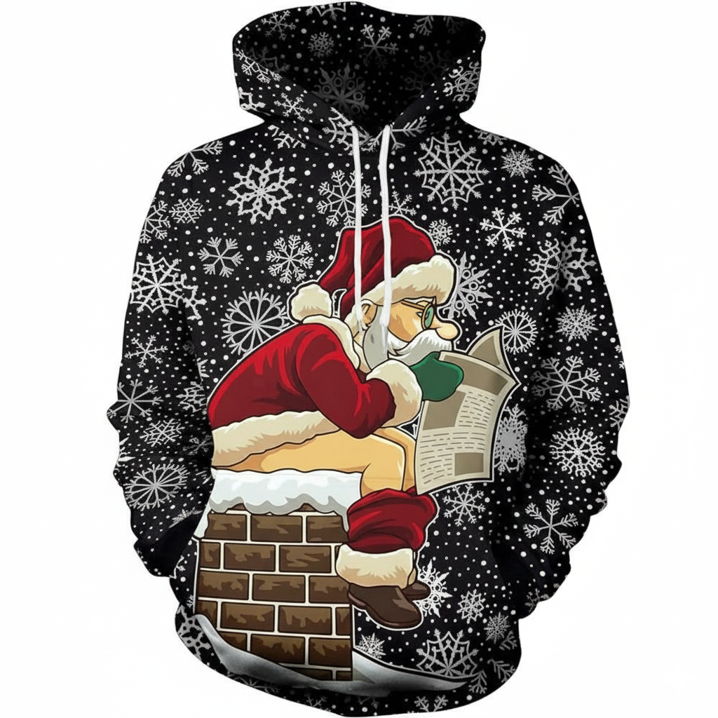 Christmas All Over Print 3D Graphic Long Sleeve Hoodie