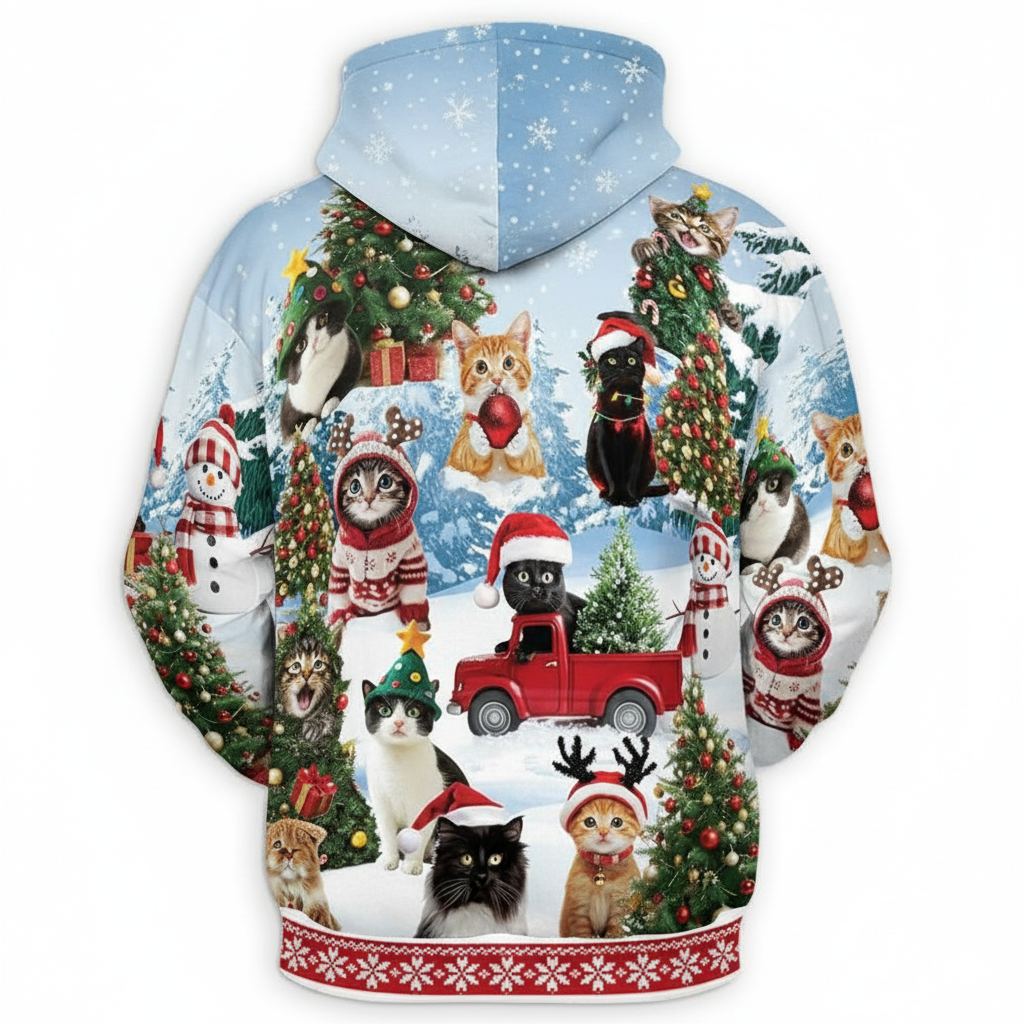 Christmas Santa Claus All Over Print Hoodie