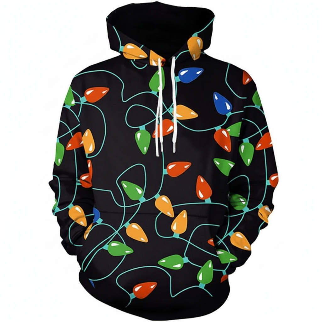 Christmas All Over Print 3D Graphic Long Sleeve Hoodie