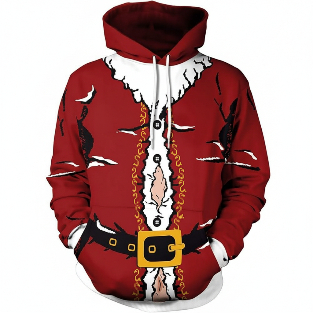 Christmas All Over Print 3D Graphic Long Sleeve Hoodie