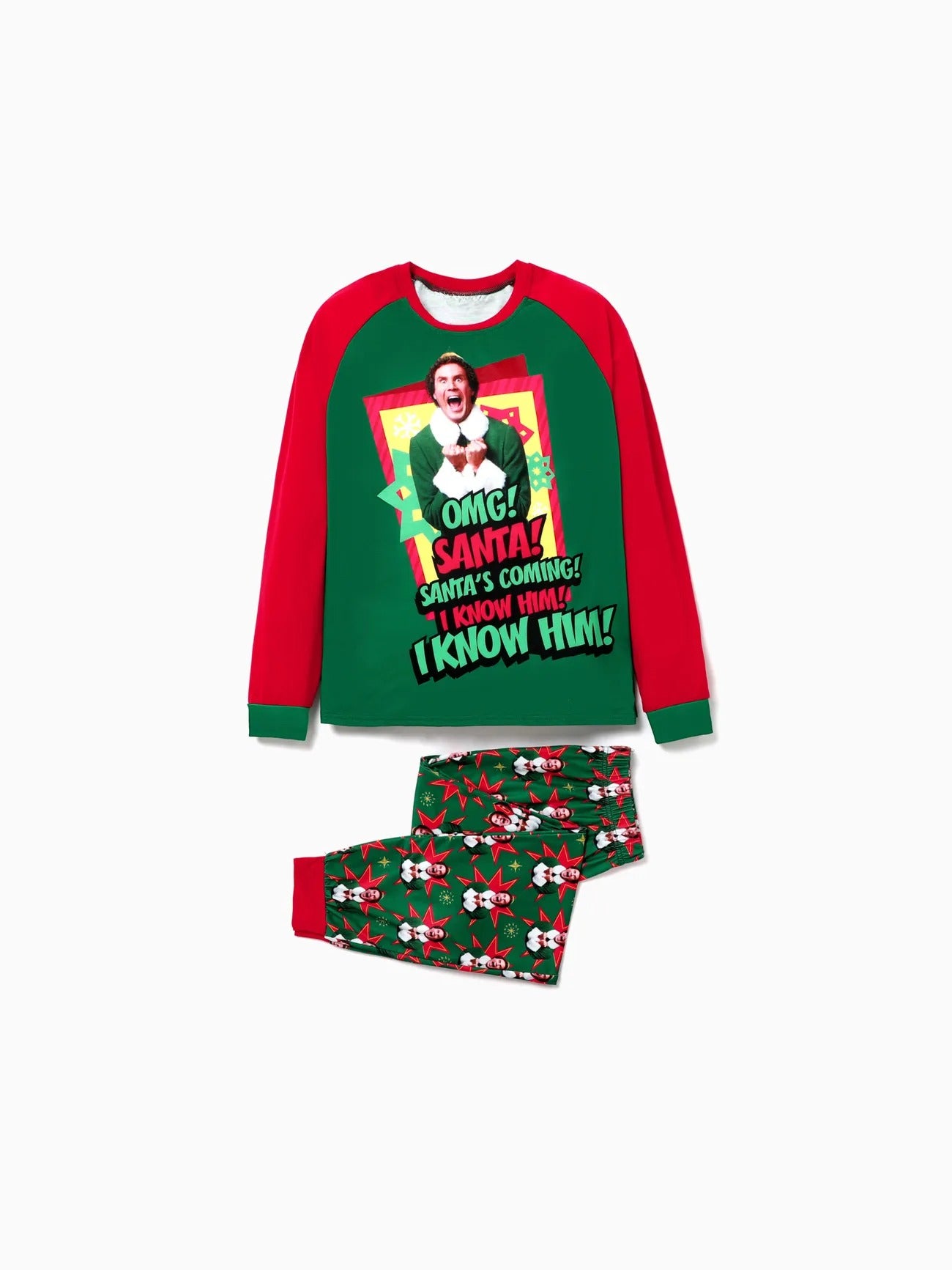 Family Matching Elf Christmas Pajama Set Women