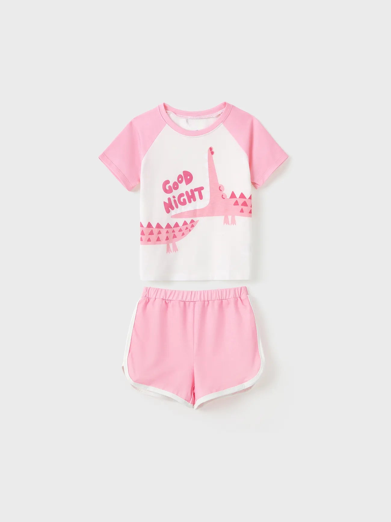 Family Matching Crocodile Print Summer Pajamas Girl