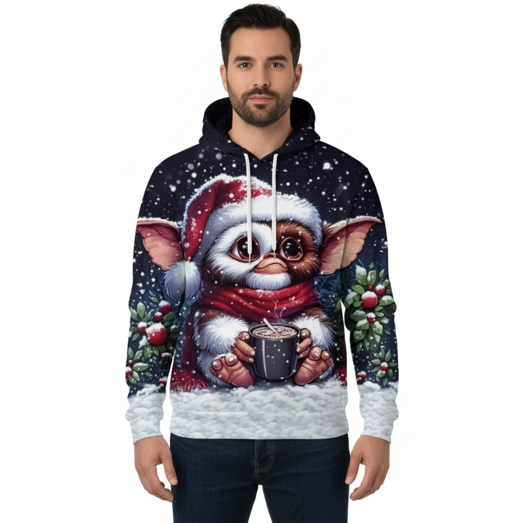 Casual 3D Cartoon Printed Hoodie For Men