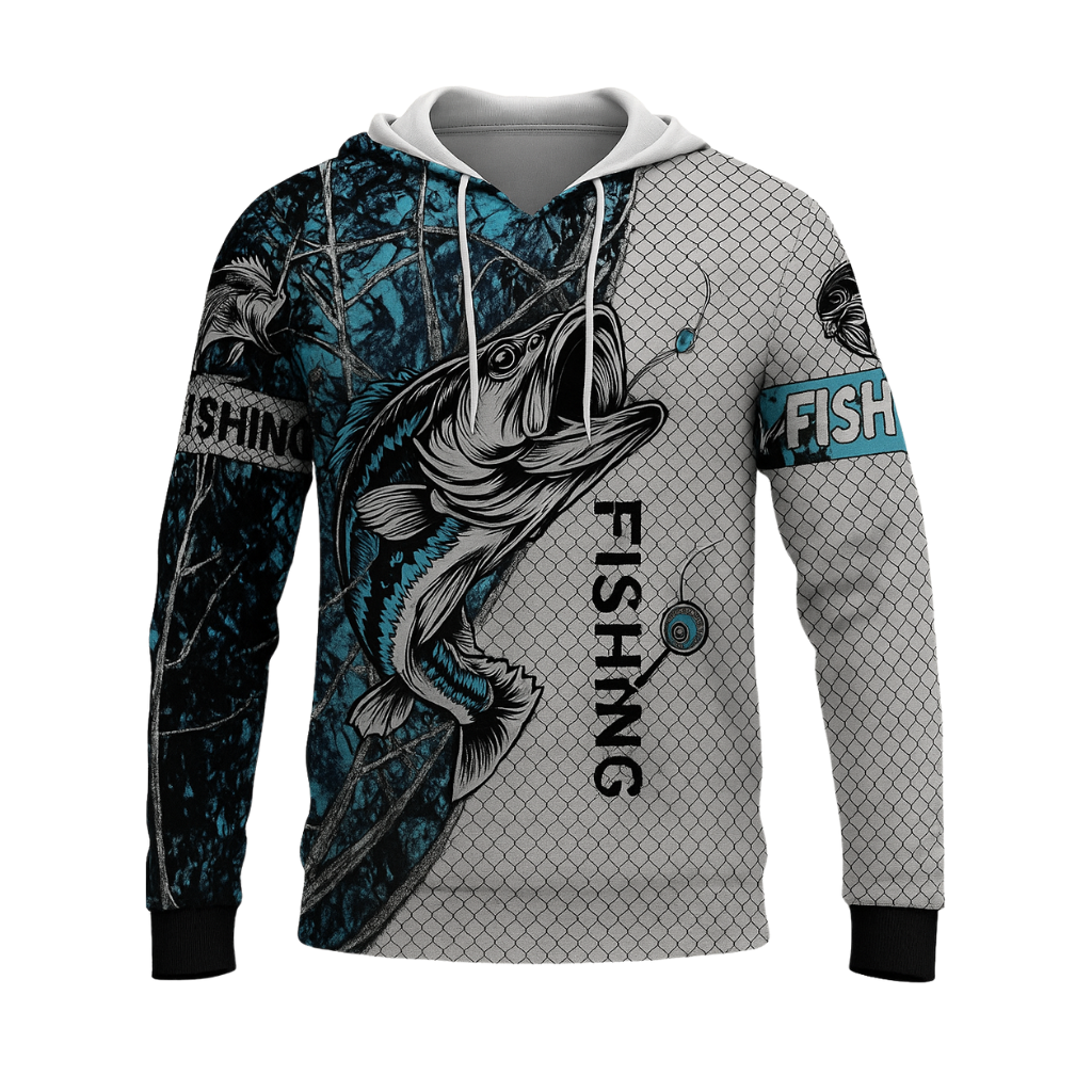 Men 3D Printed Fishing Hooded Sweatshirt
