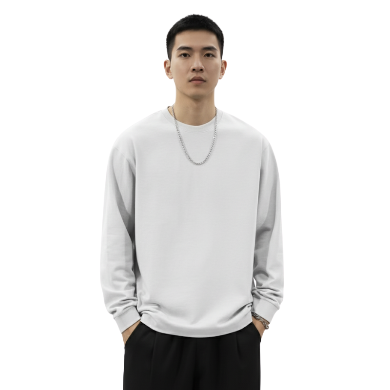Men Heavyweight Long Sleeve  Sweatshirts