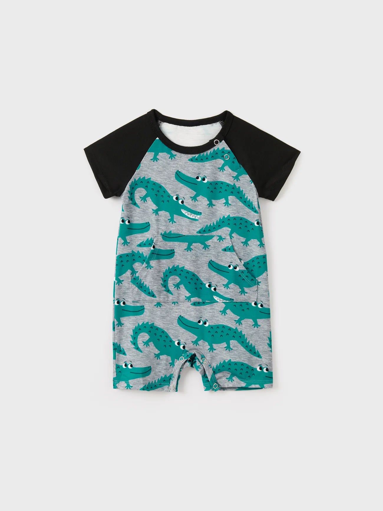 Family Matching Crocodile Print Summer Pajamas Baby