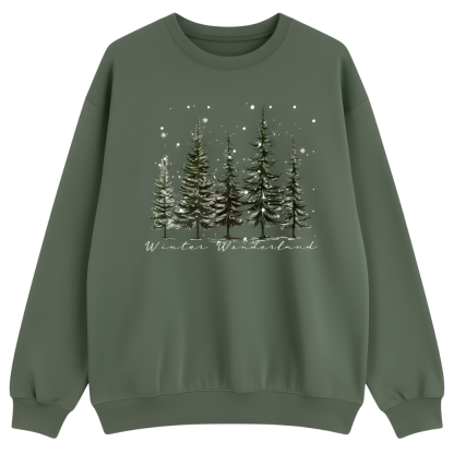 Polyester Christmas Print Sweatshirt For Women