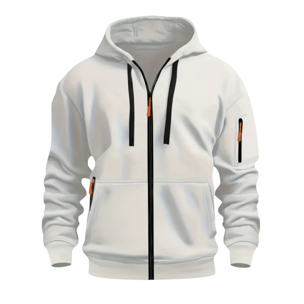 Hooded Zip Up Jacket For Men
