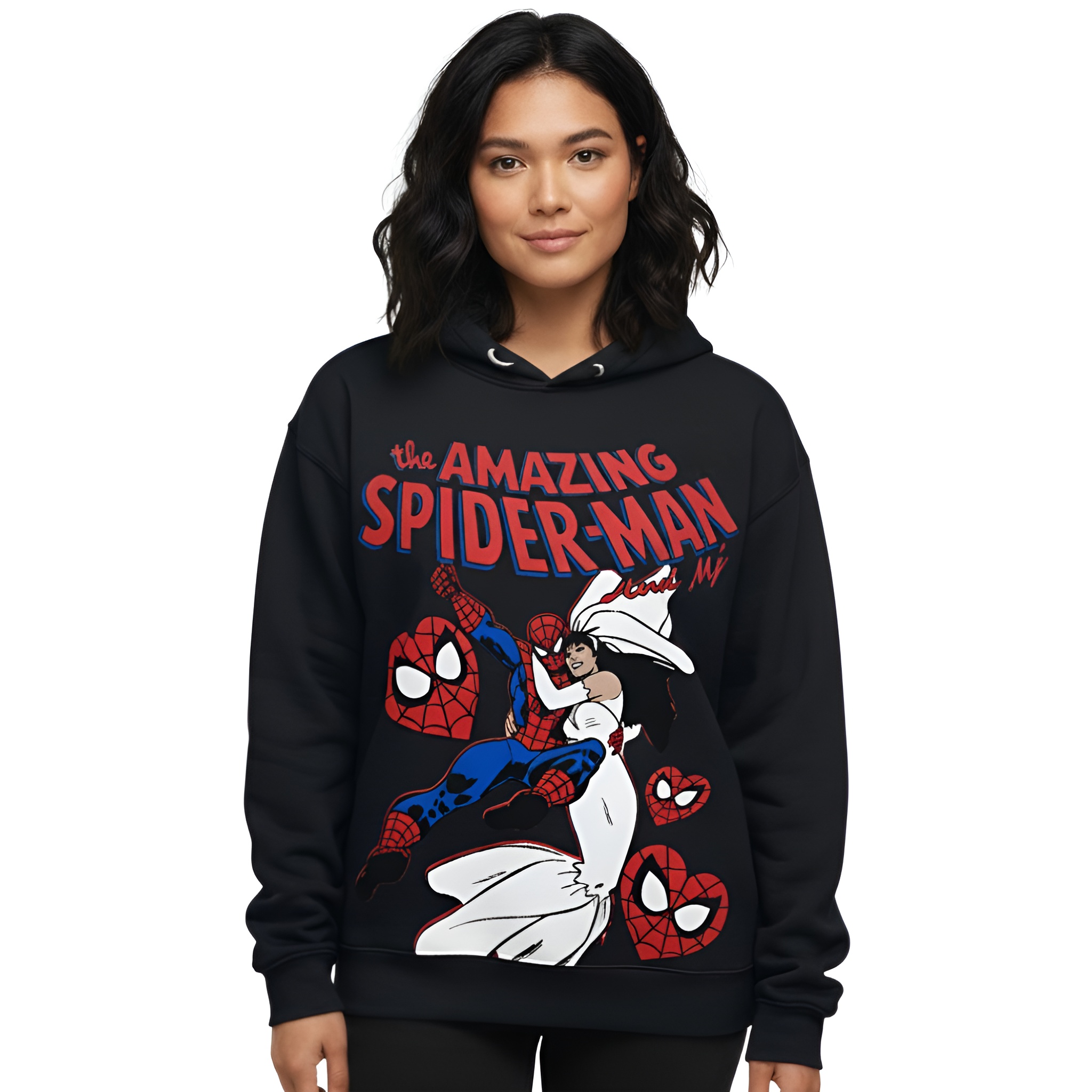 Spider Printed Hoodie For Women
