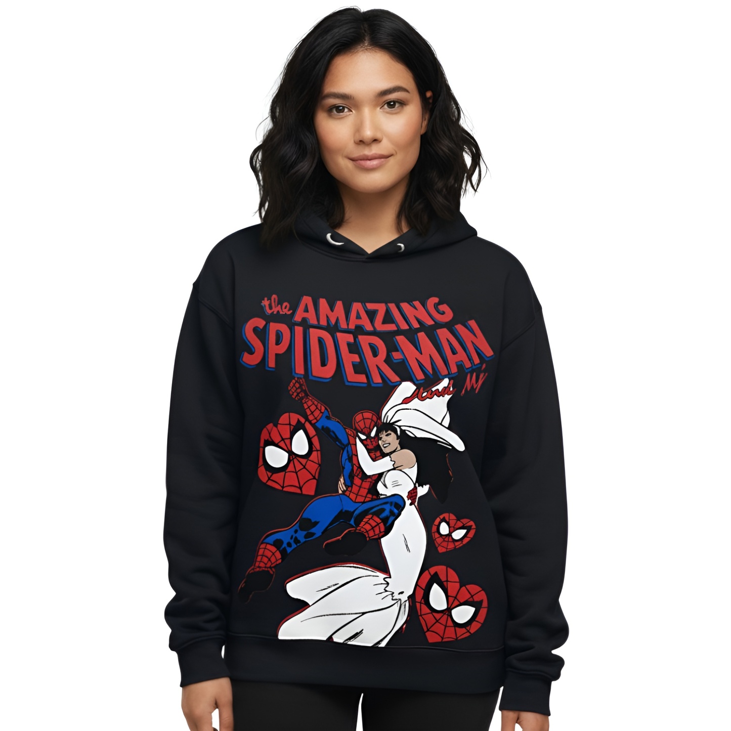 Spider Printed Hoodie For Women