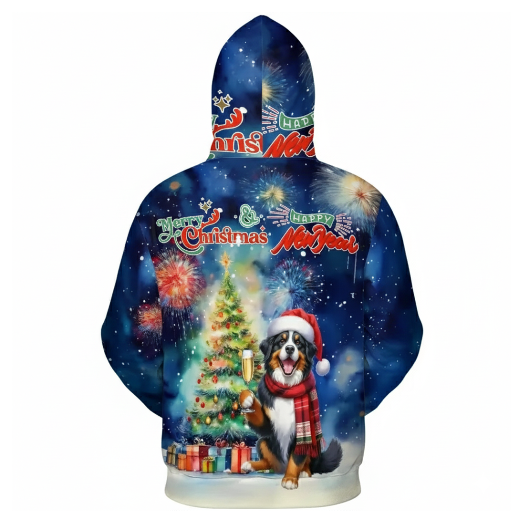 Christmas Santa Dog Holiday Hoodie