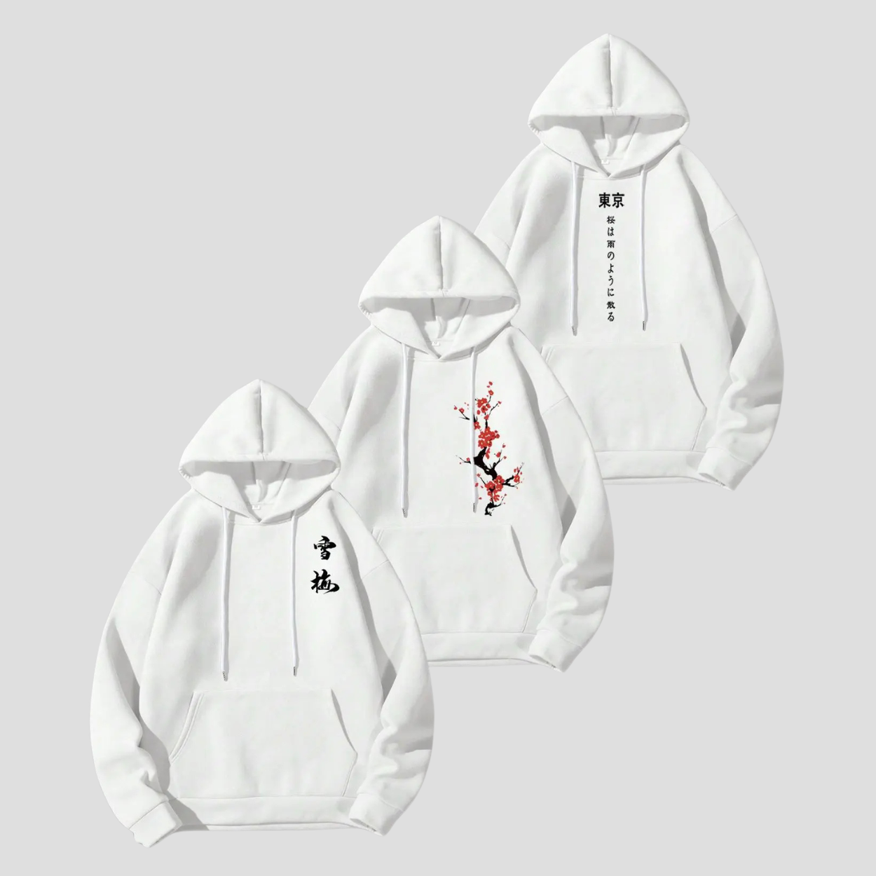 Letter And Cross Print Drawstring Pocket Hoodie